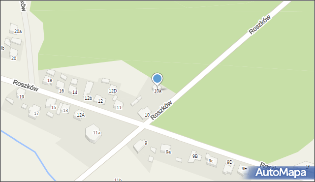 Roszków, Roszków, 10a, mapa Roszków