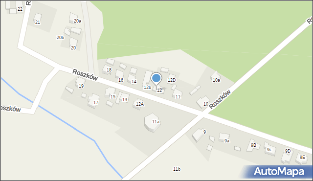 Roszków, Roszków, 12C, mapa Roszków