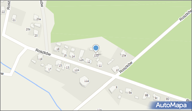 Roszków, Roszków, 12D, mapa Roszków