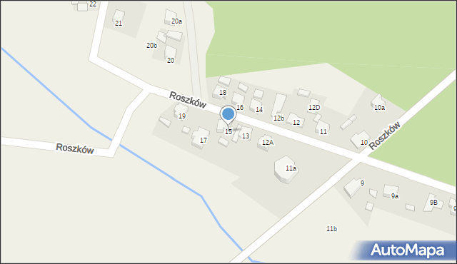 Roszków, Roszków, 15, mapa Roszków