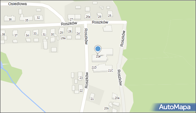 Roszków, Roszków, 21e, mapa Roszków