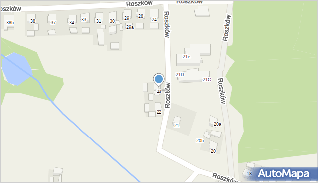 Roszków, Roszków, 23, mapa Roszków