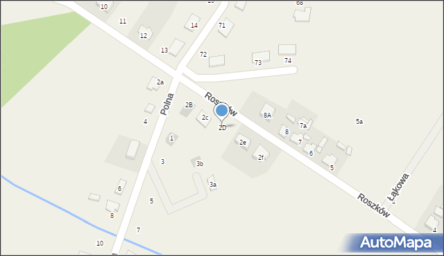 Roszków, Roszków, 2D, mapa Roszków