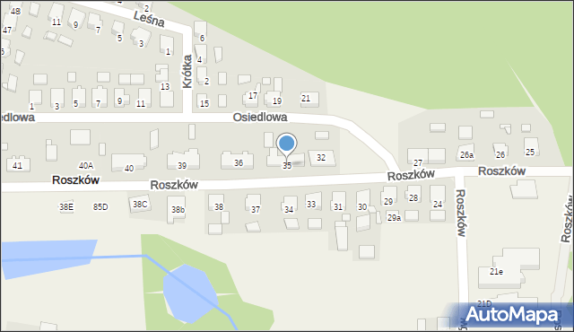 Roszków, Roszków, 35, mapa Roszków