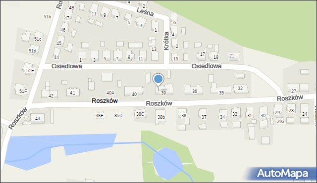 Roszków, Roszków, 39c, mapa Roszków