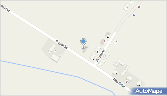 Roszków, Roszków, 3a, mapa Roszków