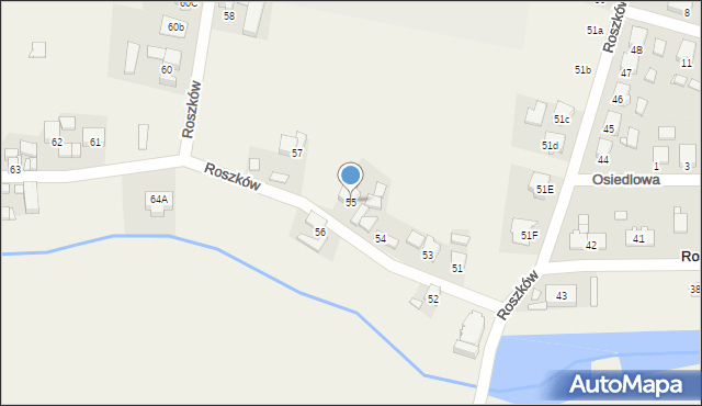 Roszków, Roszków, 55, mapa Roszków