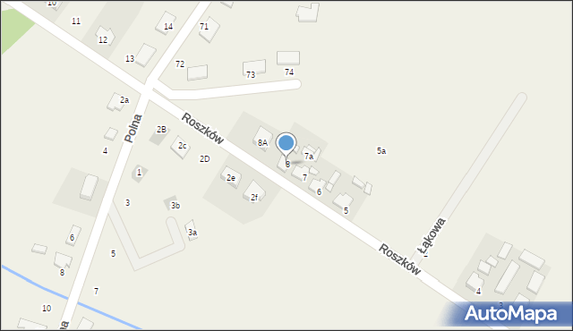 Roszków, Roszków, 8, mapa Roszków