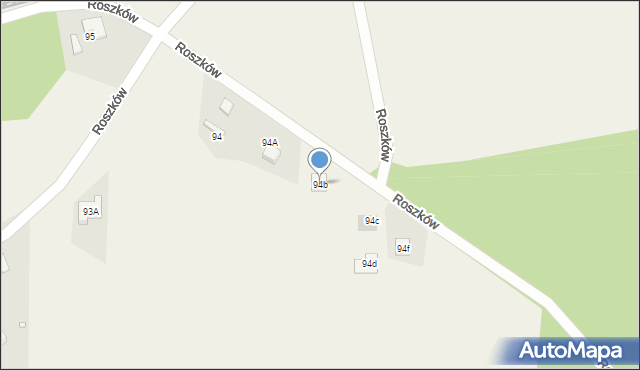 Roszków, Roszków, 94b, mapa Roszków