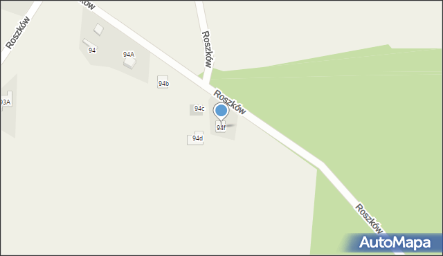 Roszków, Roszków, 94f, mapa Roszków