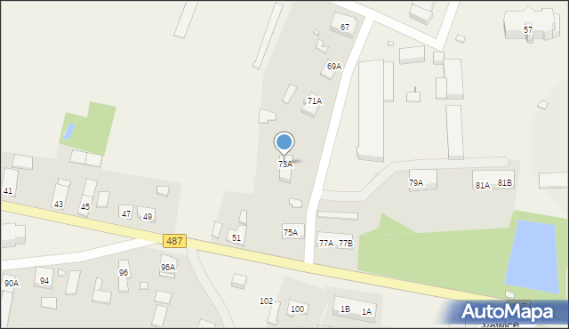 Roszkowice, Roszkowice, 73A, mapa Roszkowice