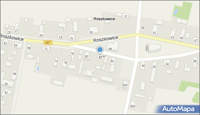 Roszkowice, Roszkowice, 82, mapa Roszkowice