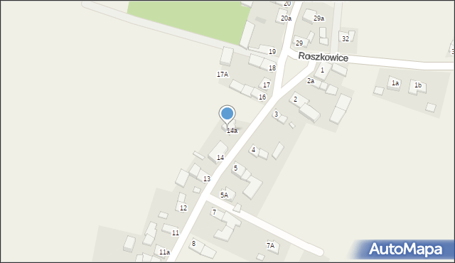 Roszkowice, Roszkowice, 15, mapa Roszkowice