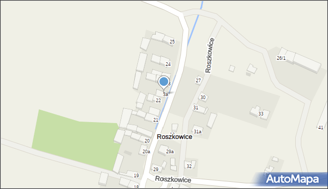 Roszkowice, Roszkowice, 23a, mapa Roszkowice