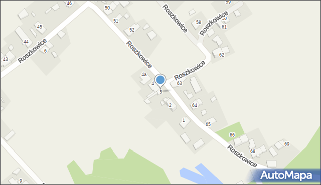 Roszkowice, Roszkowice, 3, mapa Roszkowice