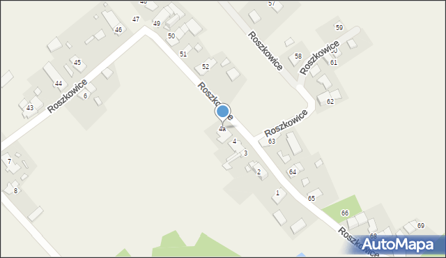 Roszkowice, Roszkowice, 4a, mapa Roszkowice