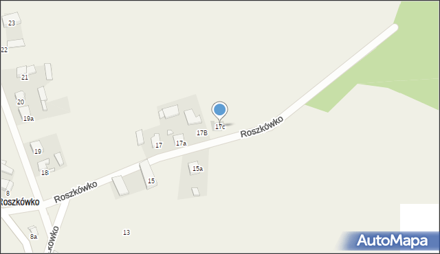 Roszkówko, Roszkówko, 17c, mapa Roszkówko