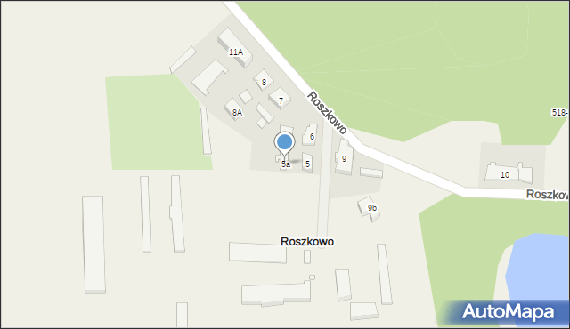 Roszkowo, Roszkowo, 5a, mapa Roszkowo