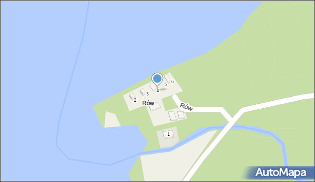 Rów, Rów, 4, mapa Rów