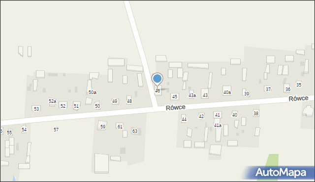 Rówce, Rówce, 46, mapa Rówce