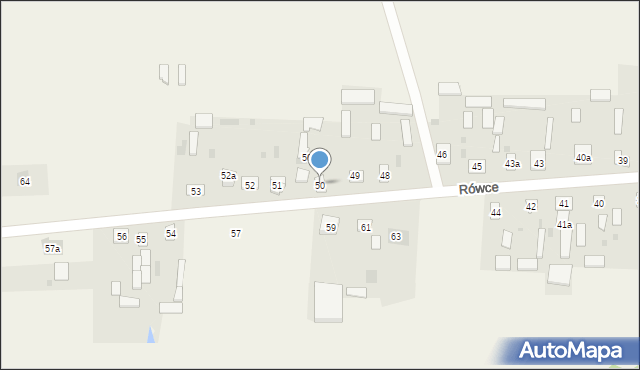 Rówce, Rówce, 50, mapa Rówce