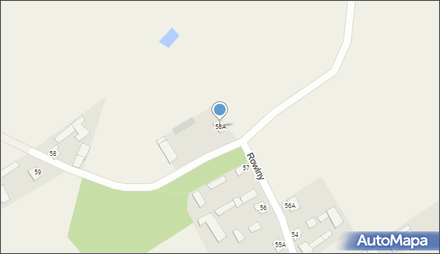 Rowiny, Rowiny, 58A, mapa Rowiny