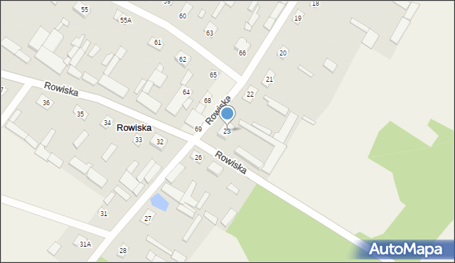 Rowiska, Rowiska, 23, mapa Rowiska