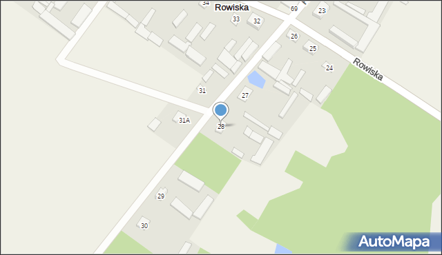 Rowiska, Rowiska, 28, mapa Rowiska