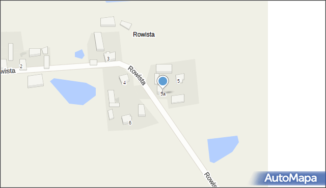 Rowista, Rowista, 5a, mapa Rowista