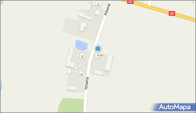 Równa, Równa, 7, mapa Równa