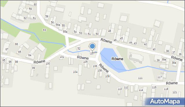 Równe, Równe, 107, mapa Równe