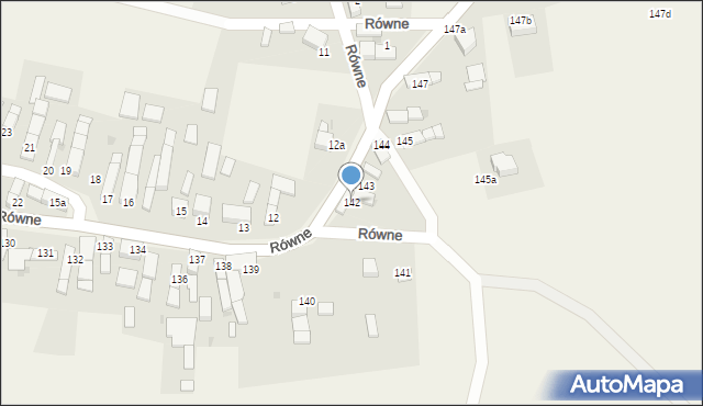 Równe, Równe, 142, mapa Równe