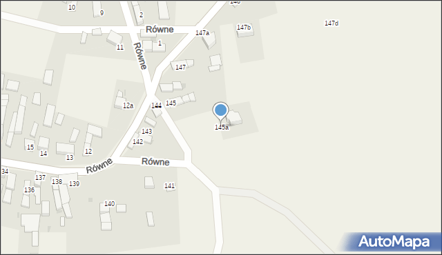 Równe, Równe, 145a, mapa Równe