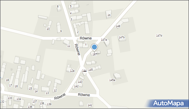 Równe, Równe, 147, mapa Równe