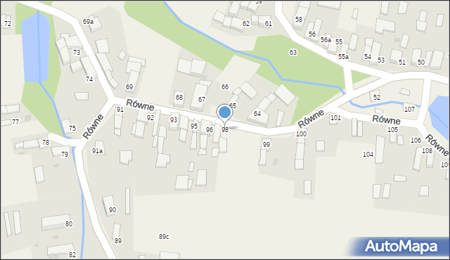 Równe, Równe, 98, mapa Równe