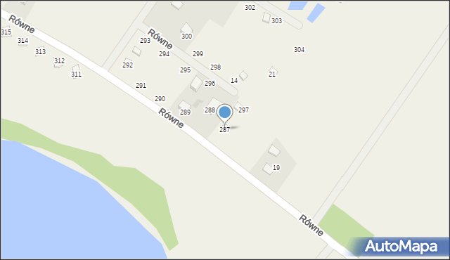 Równe, Równe, 287, mapa Równe