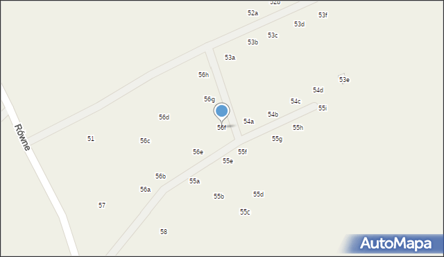 Równe, Równe, 56f, mapa Równe