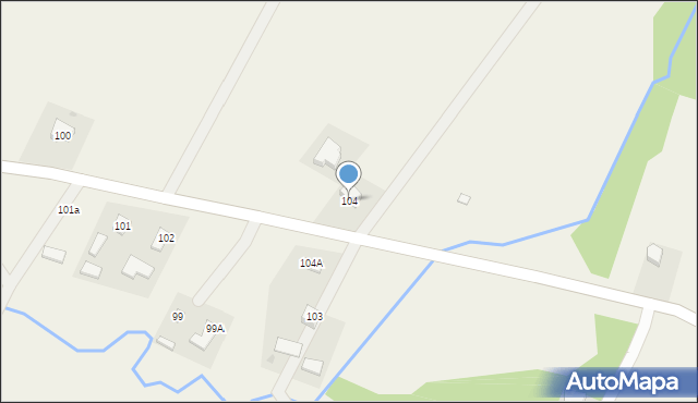 Równia, Równia, 104, mapa Równia