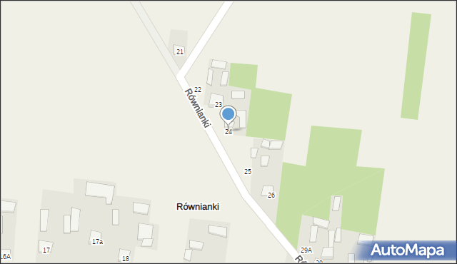 Równianki, Równianki, 24, mapa Równianki