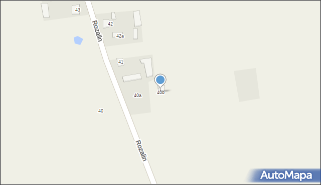 Rozalin, Rozalin, 40b, mapa Rozalin