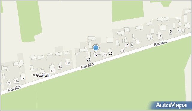 Rozalin, Rozalin, 14, mapa Rozalin