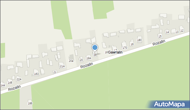 Rozalin, Rozalin, 19, mapa Rozalin