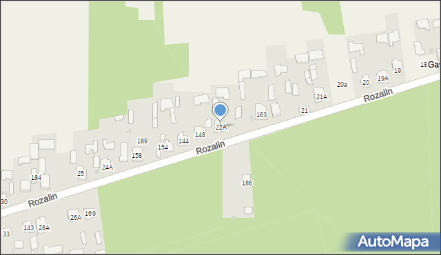 Rozalin, Rozalin, 22A, mapa Rozalin