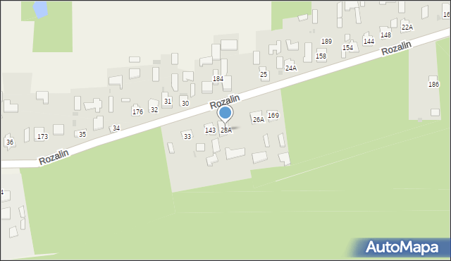 Rozalin, Rozalin, 28A, mapa Rozalin