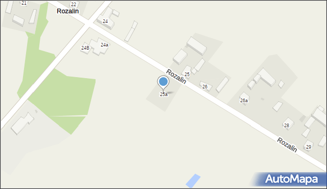 Rozalin, Rozalin, 25a, mapa Rozalin