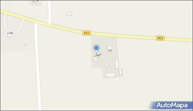 Różaniec, Różaniec Pierwszy, 116a, mapa Różaniec