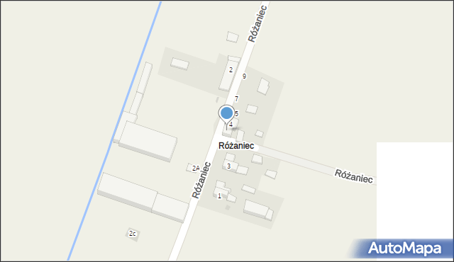 Różaniec, Różaniec, 5, mapa Różaniec