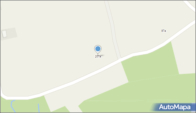 Różanka, Różanka, 207a, mapa Różanka