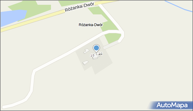 Różanka-Dwór, Różanka-Dwór, 1/2, mapa Różanka-Dwór