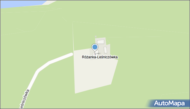 Różanka-Leśniczówka, Różanka-Leśniczówka, 1, mapa Różanka-Leśniczówka